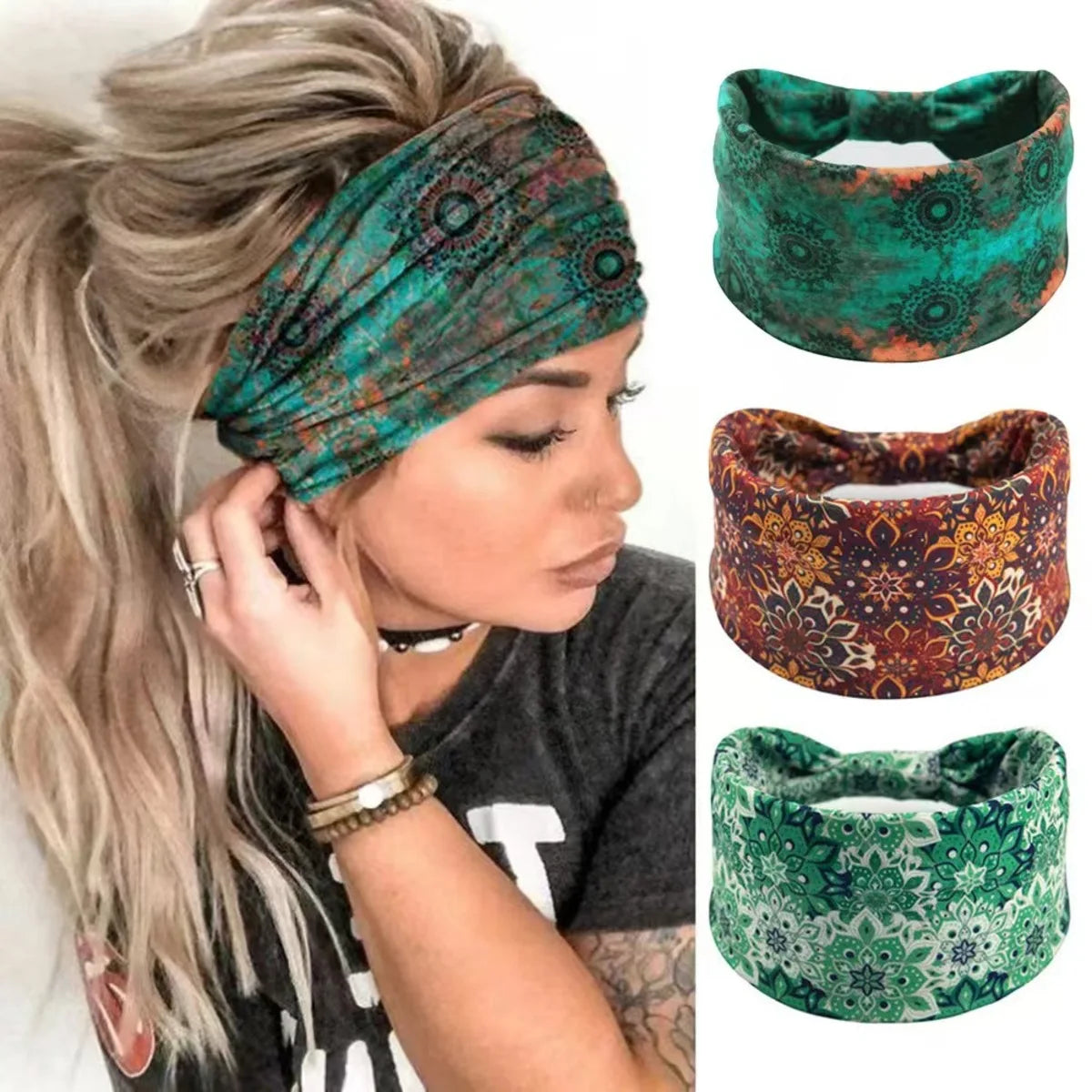 Mandala Flower Hair Band