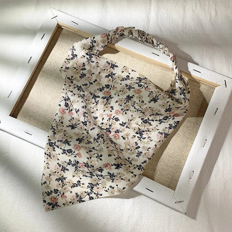 Isla Vintage Print Triangle Hair Scarf – Paisley Multi