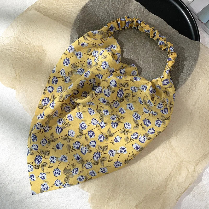 Isla Vintage Print Triangle Hair Scarf – Paisley Multi
