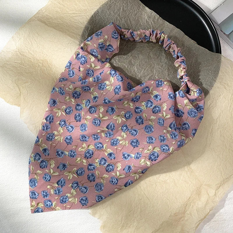 Isla Vintage Print Triangle Hair Scarf – Paisley Multi