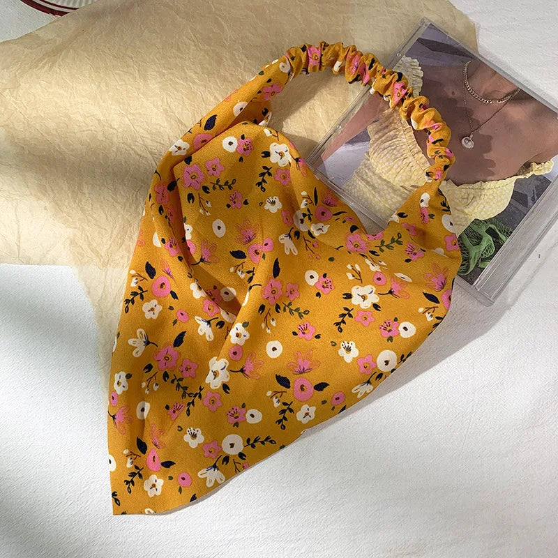 Isla Vintage Print Triangle Hair Scarf – Paisley Multi