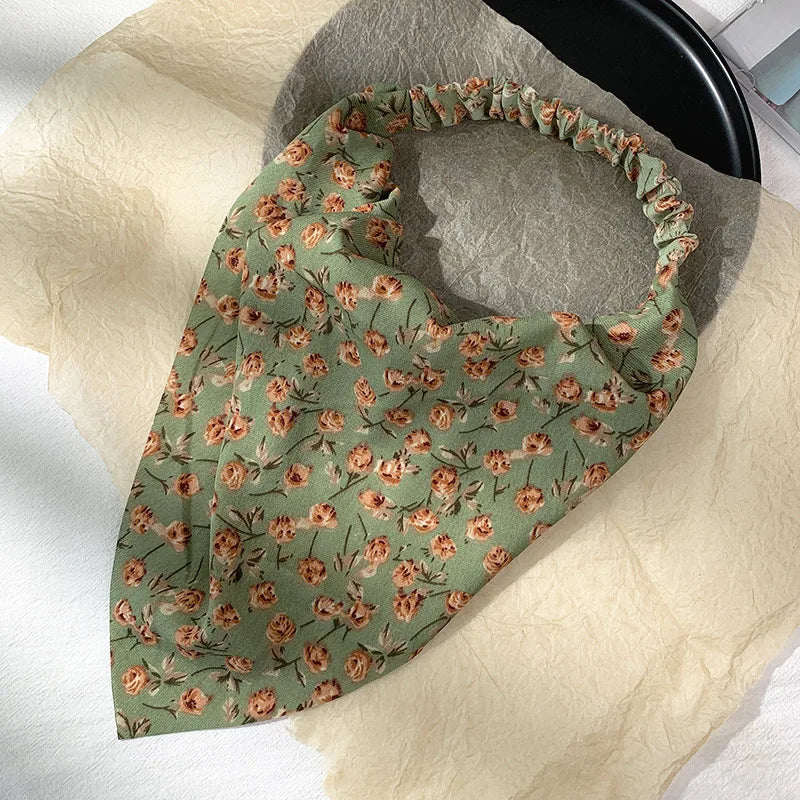 Isla Vintage Print Triangle Hair Scarf – Paisley Multi