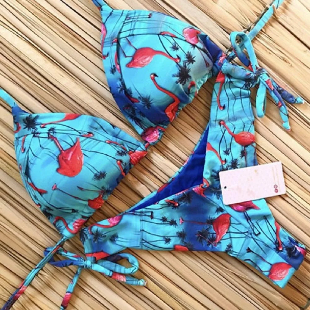 Malibu Essence Minimalist String Bikini Set – Classic Micro Two-Piece Swimsuit