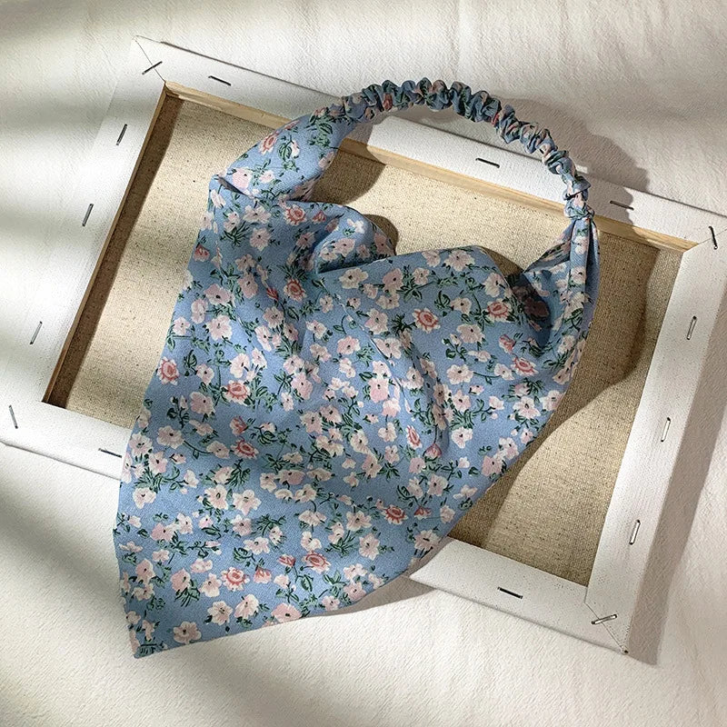 Isla Vintage Print Triangle Hair Scarf – Paisley Multi