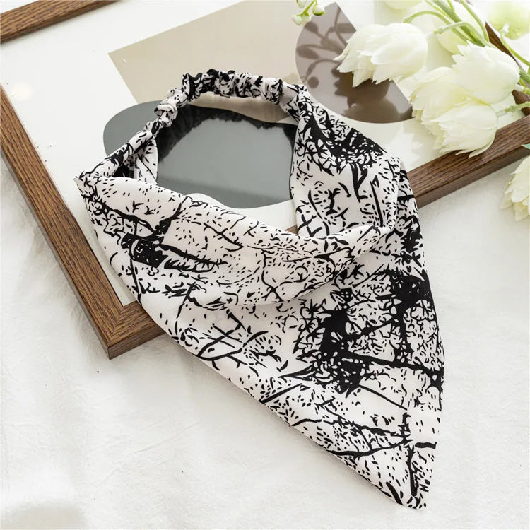 Isla Vintage Print Triangle Hair Scarf – Paisley Multi