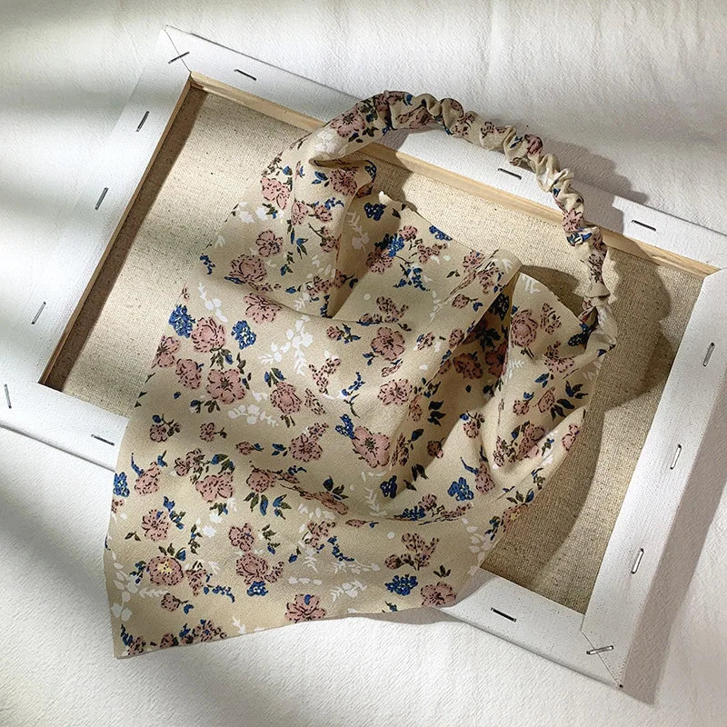 Isla Vintage Print Triangle Hair Scarf – Paisley Multi