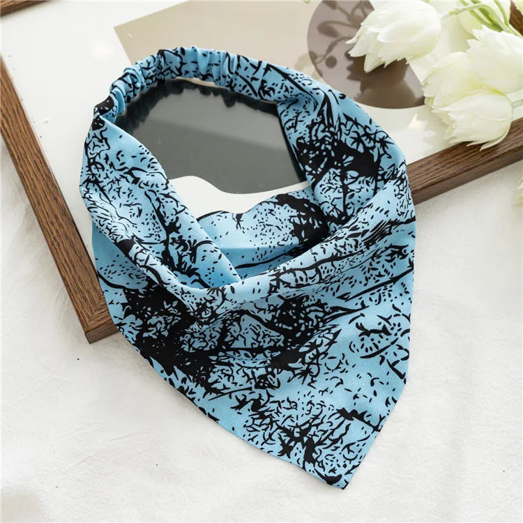 Isla Vintage Print Triangle Hair Scarf – Paisley Multi