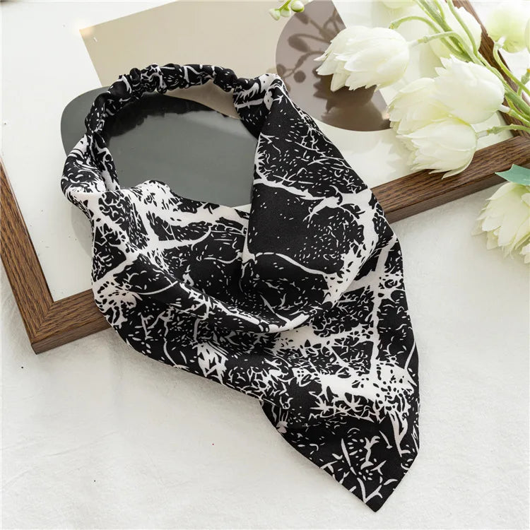 Isla Vintage Print Triangle Hair Scarf – Paisley Multi