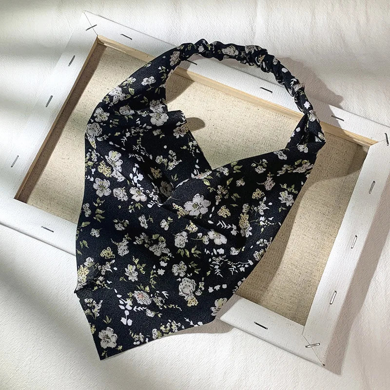 Isla Vintage Print Triangle Hair Scarf – Paisley Multi