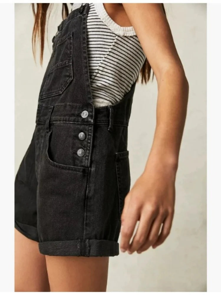 Coastal Denim Bib Overalls – Romper