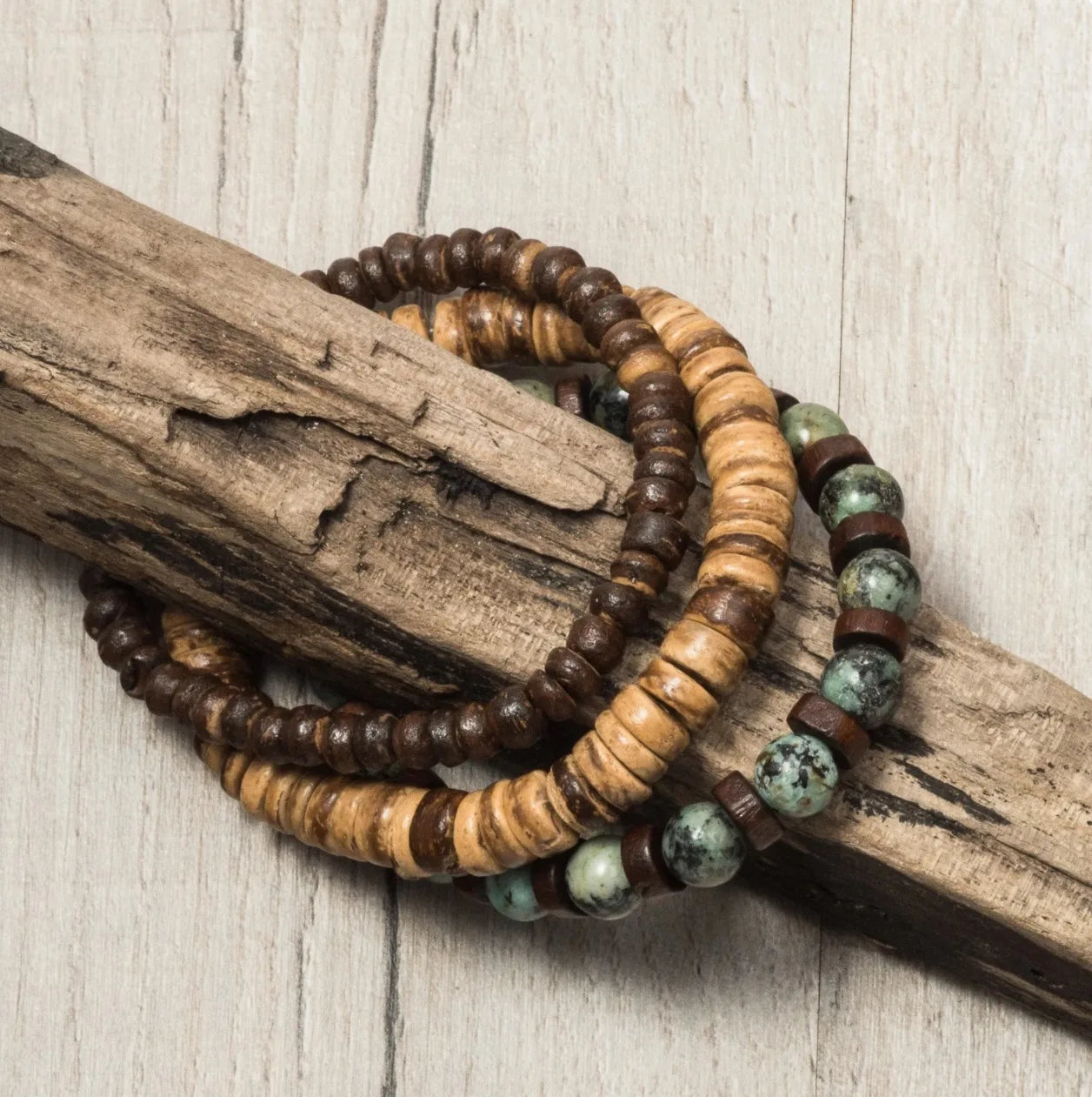 Coastal Stack Beaded Bracelet