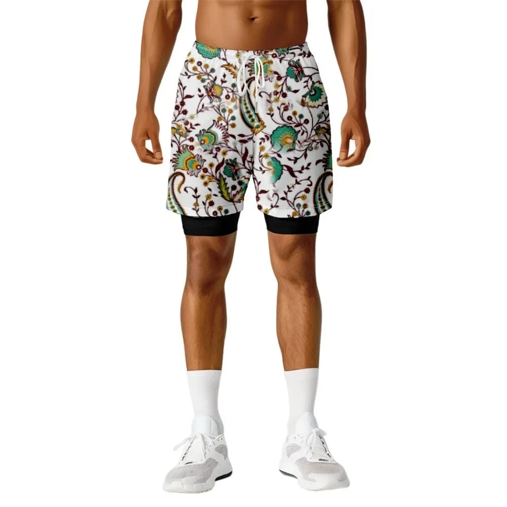 Men's Kai Floral Quick-Dry Board Shorts