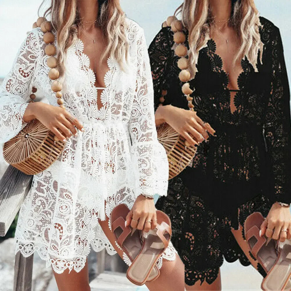 Lace V-neck Tunic