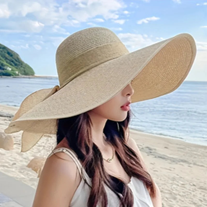 Meadow Breeze Wide-Brim Straw Hat – Packable UPF 50+ Sun Protection Cap