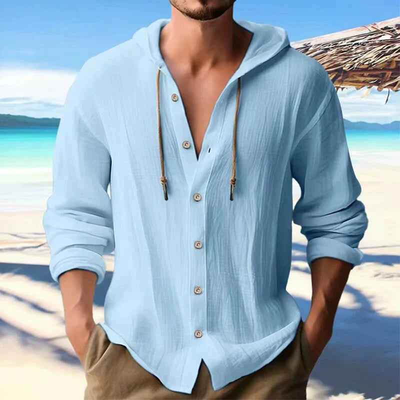 The Solstice Linen Henley