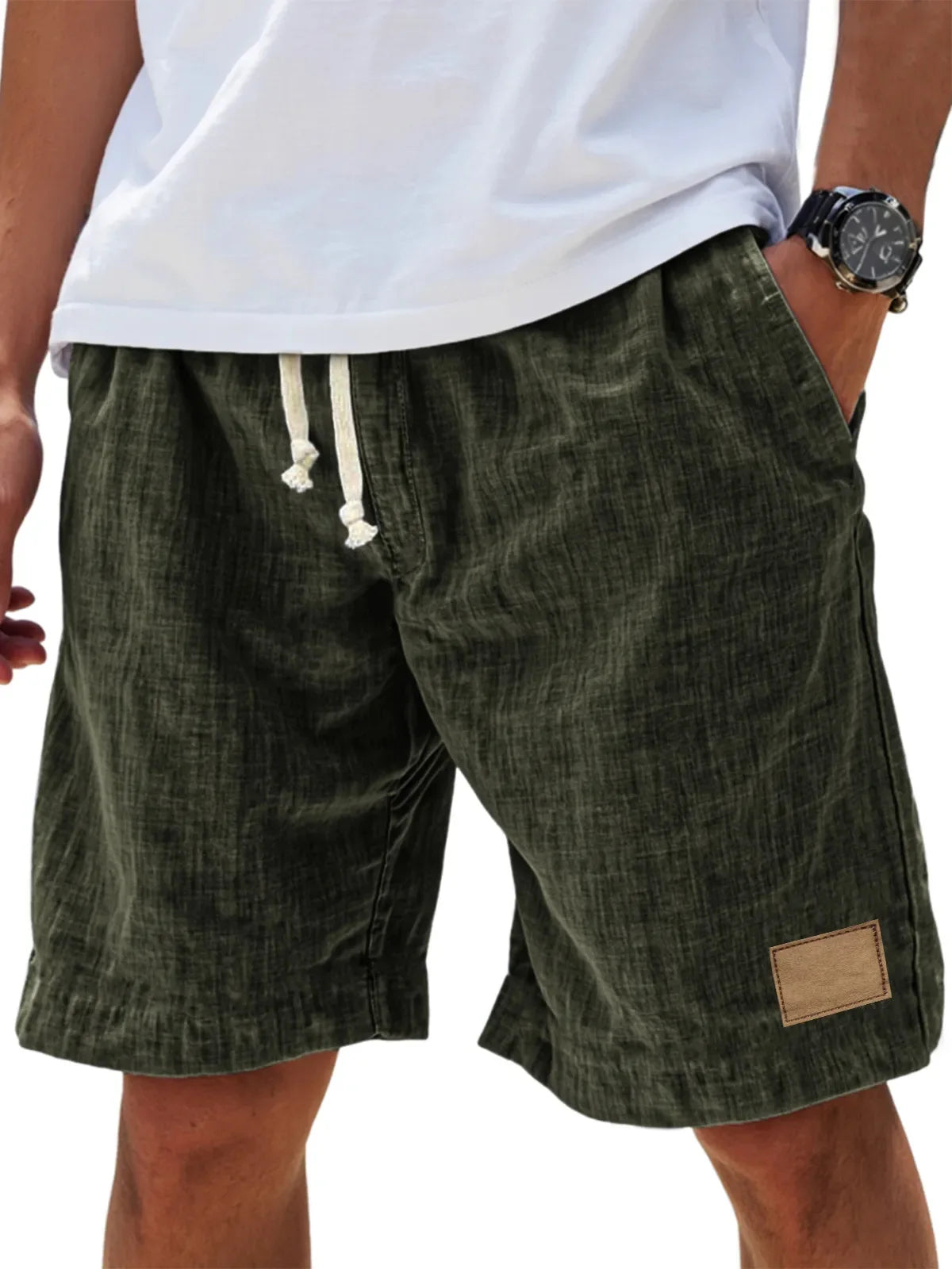 Raw-Linen Short