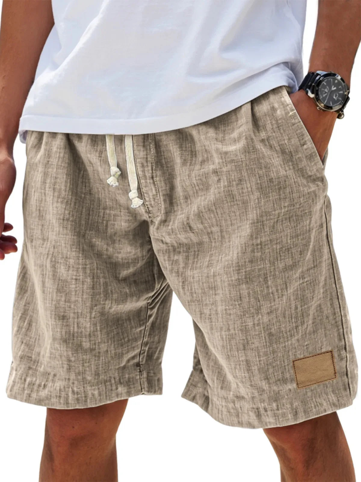 Raw-Linen Short