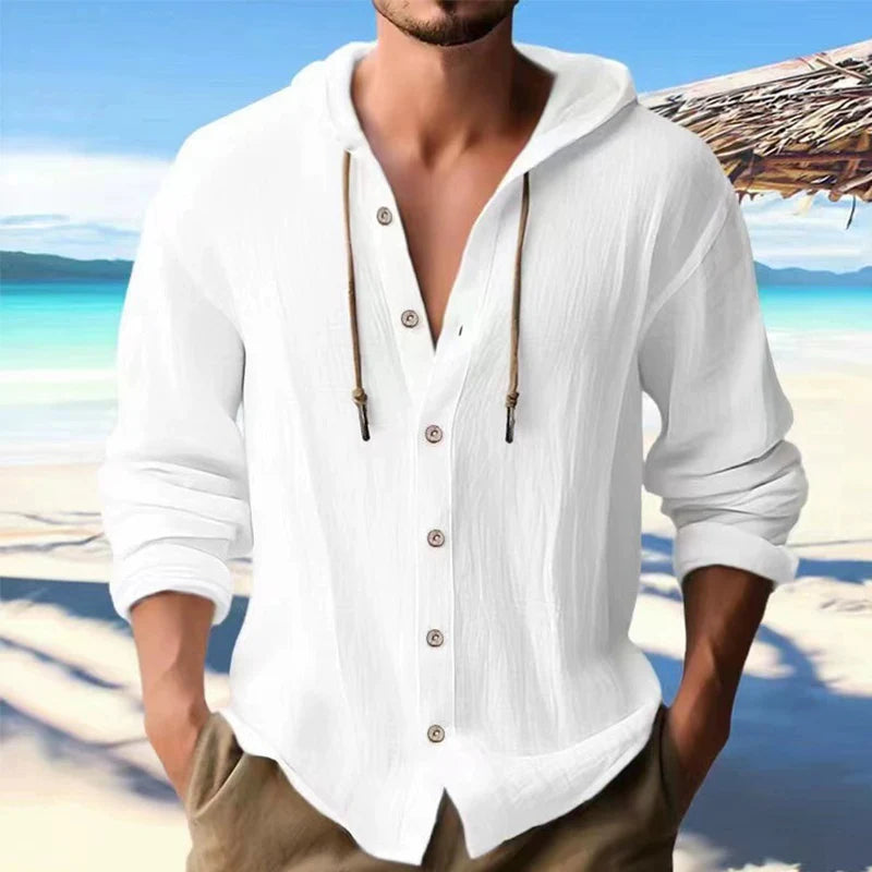 The Solstice Linen Henley