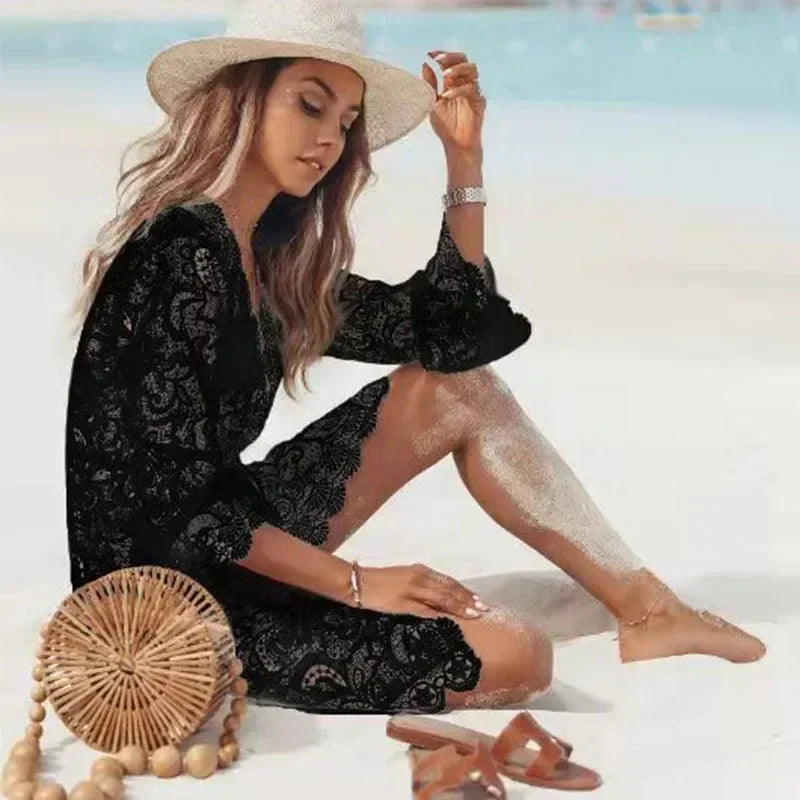Lace V-neck Tunic