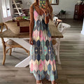 Seraphina Floral Open-Back Maxi Dress – Sunset Multi
