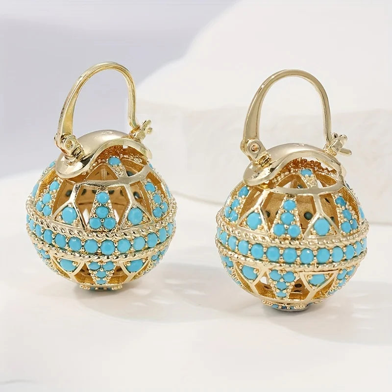 Echo & Air Chic Spherical Hollow Earrings