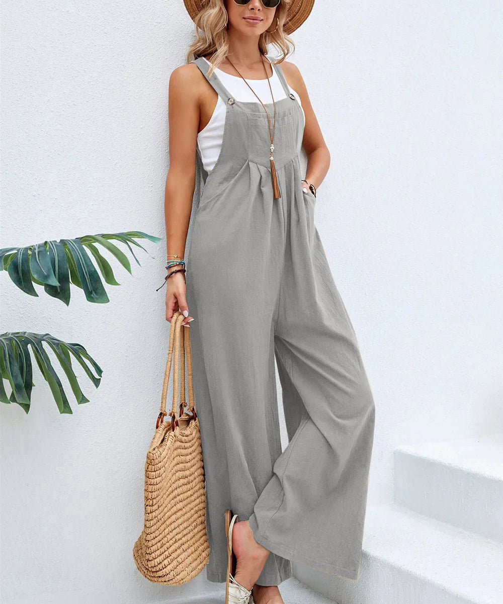 Wanderlust Wide-Leg Overalls