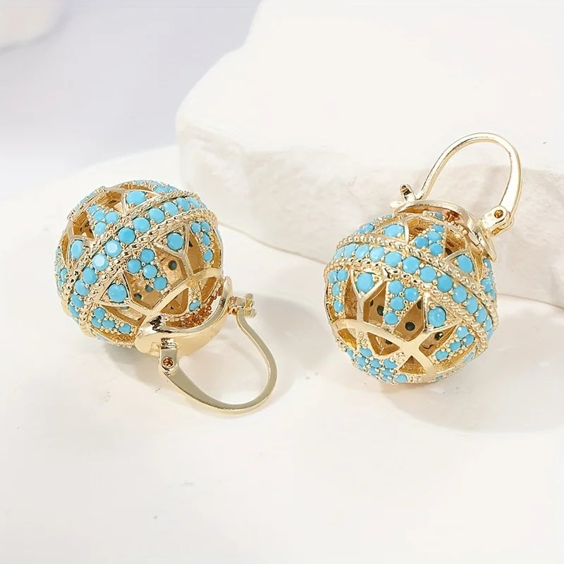 Echo & Air Chic Spherical Hollow Earrings