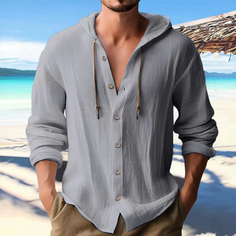 The Solstice Linen Henley