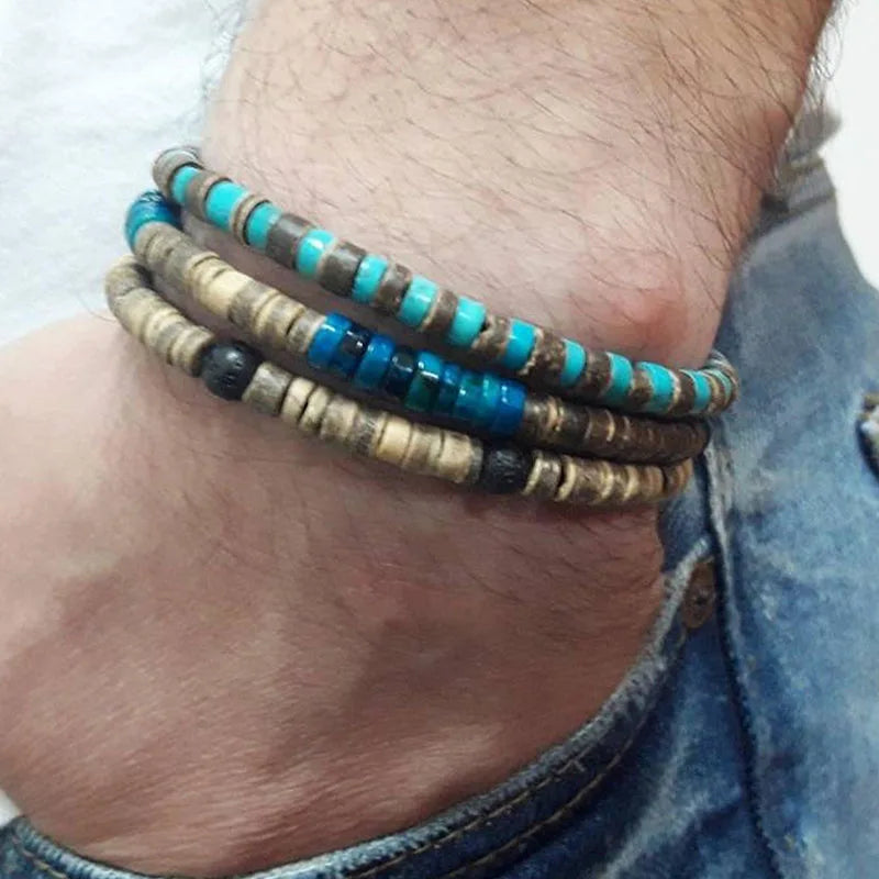 Coastal Stack Beaded Bracelet