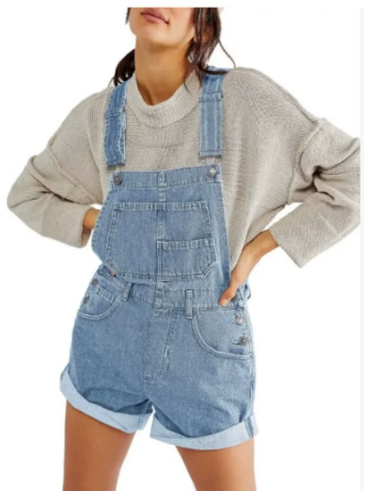 Coastal Denim Bib Overalls – Romper