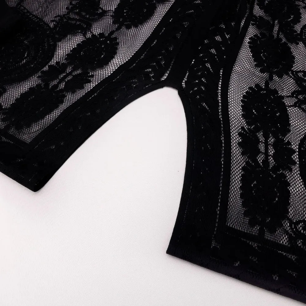 Free-Spirited Lace Mesh Shawl & Boho Swim Cover-Up