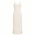 Aria Open-Knit Maxi Dress