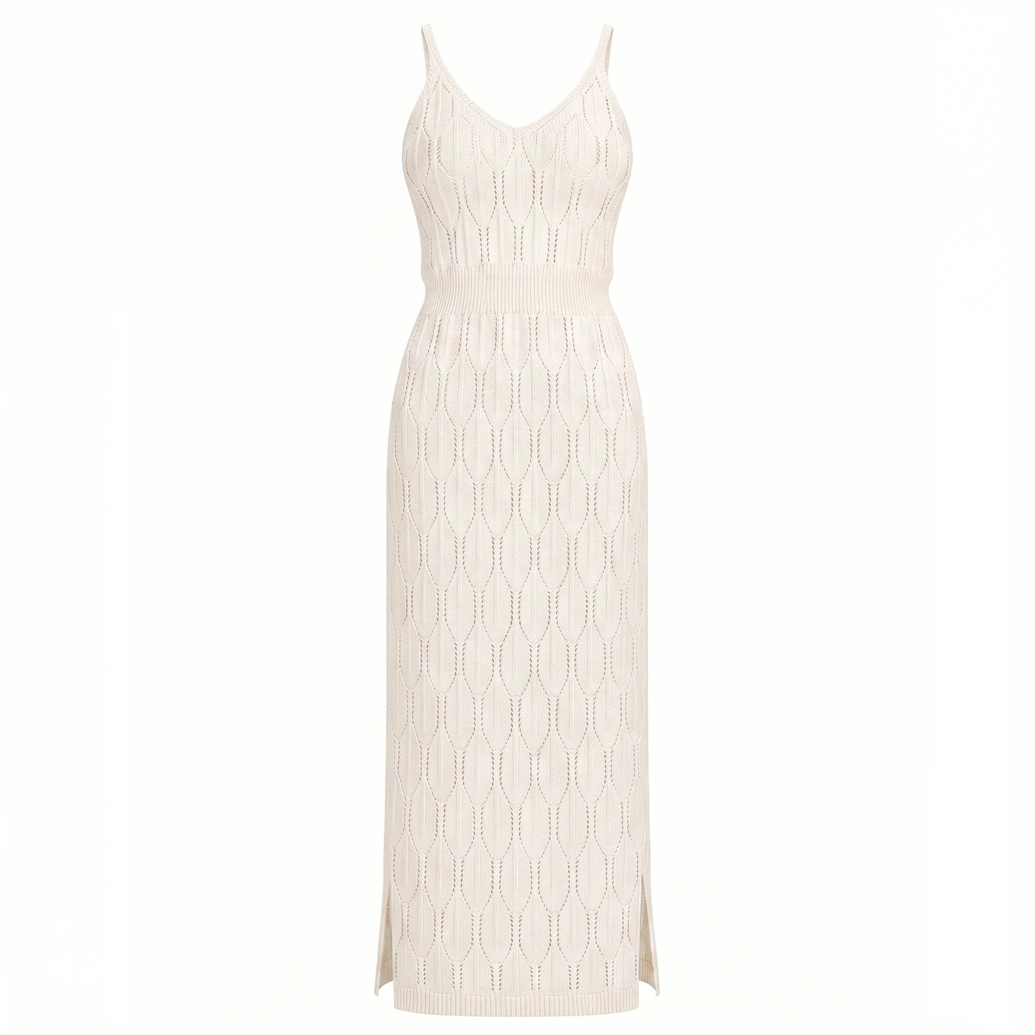 Aria Open-Knit Maxi Dress