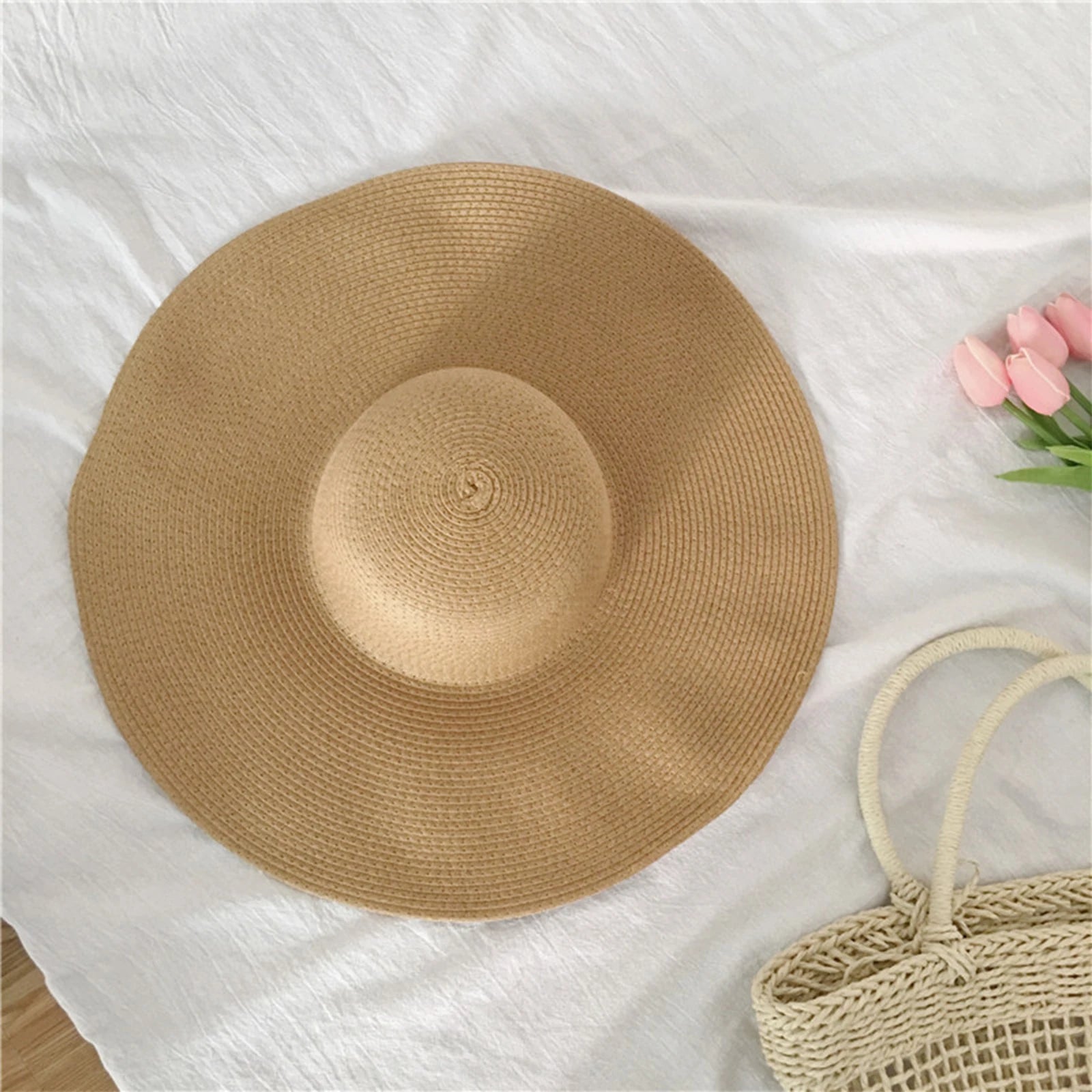 Meadow Breeze Wide-Brim Straw Hat