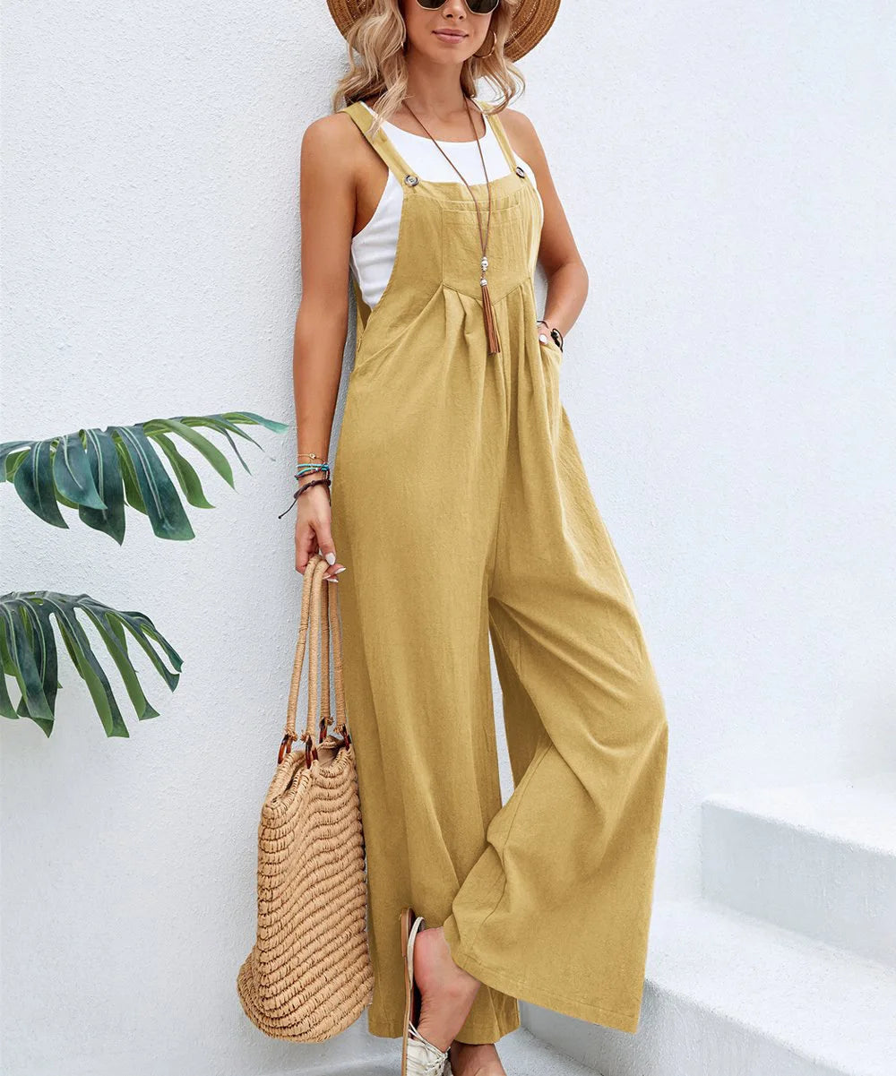 Wanderlust Wide-Leg Overalls
