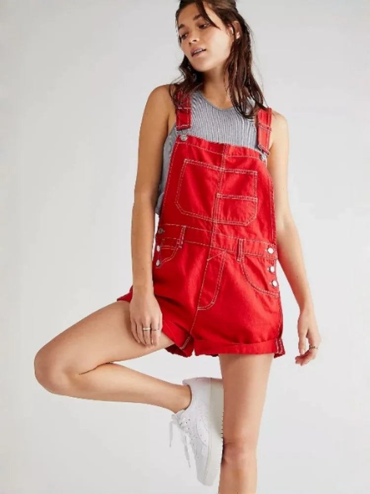 Coastal Denim Bib Overalls – Romper