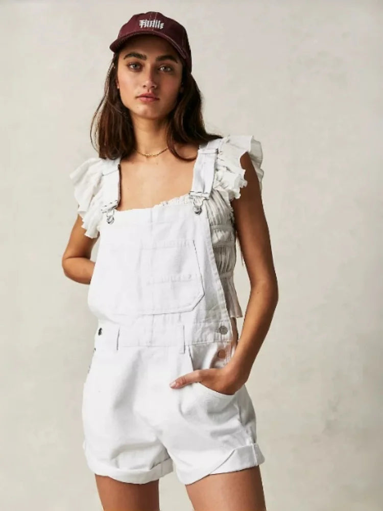 Coastal Denim Bib Overalls – Romper