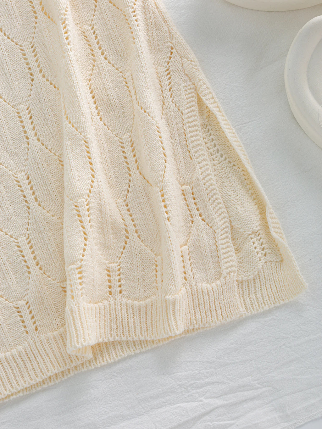 Aria Open-Knit Maxi Dress
