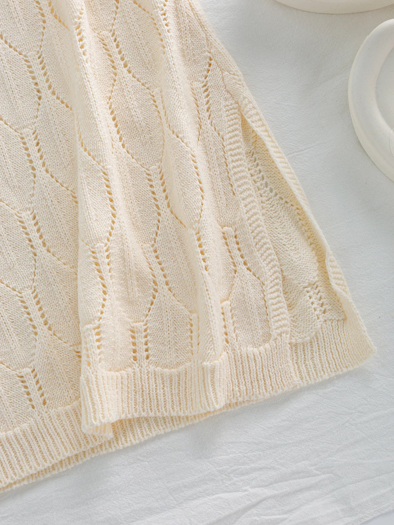 Aria Open-Knit Maxi Dress