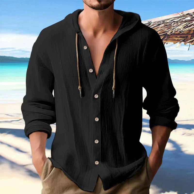 The Solstice Linen Henley