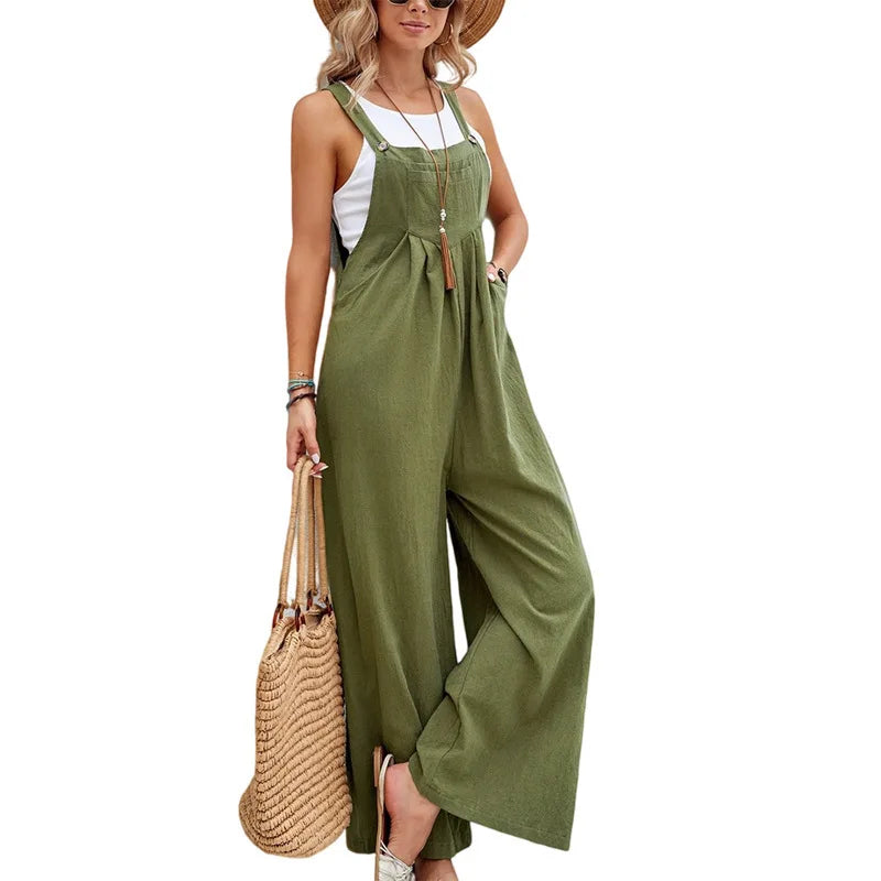 Wanderlust Wide-Leg Overalls